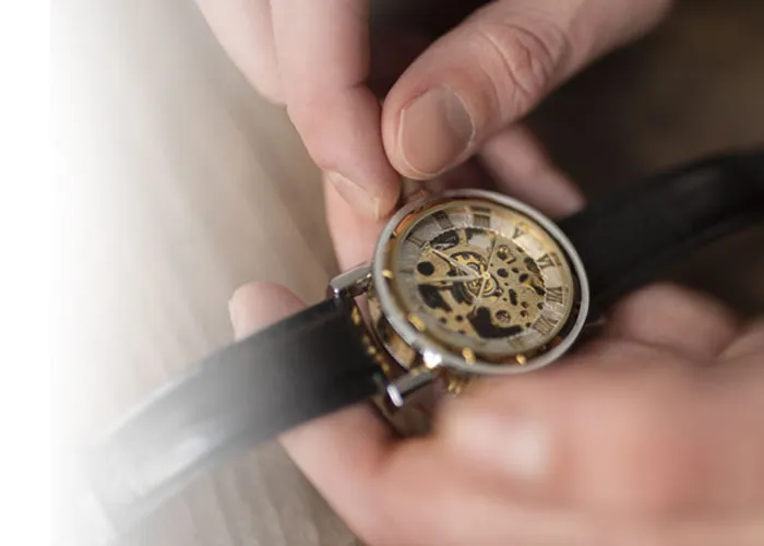 Repairing a watch at Helmut the Jeweler