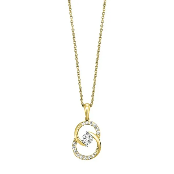 Infinity Circle Diamond Pendant