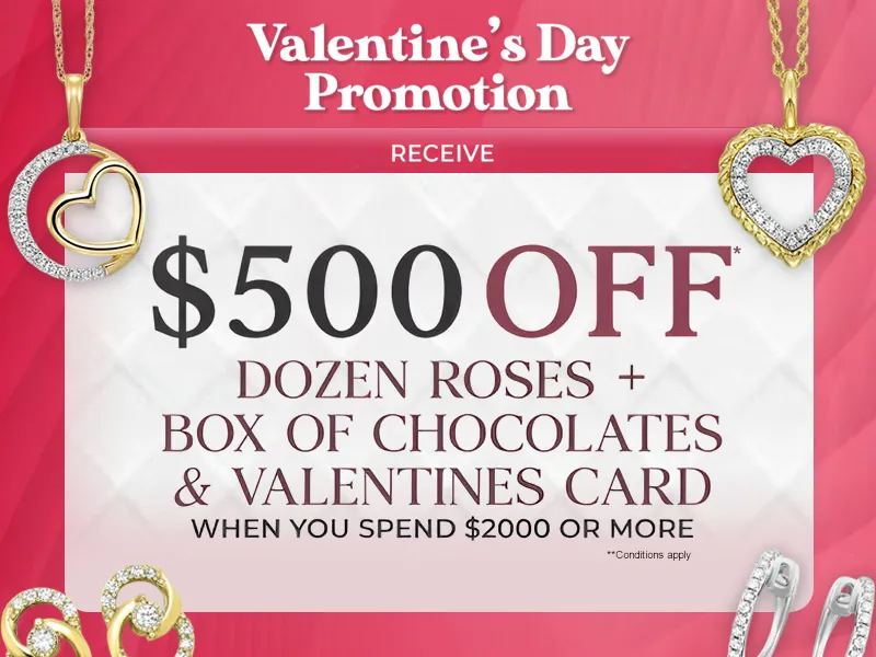 Valentine's Day Special Offers at HELMUT the Jeweler