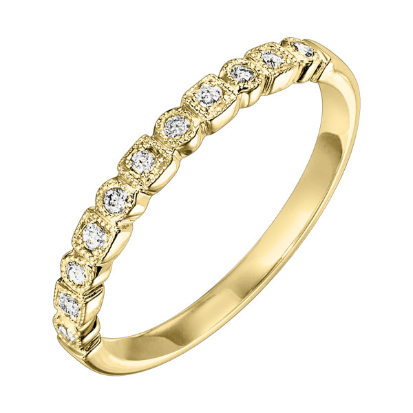 Elegant wedding band collection banner showcasing diamond and gemstone rings, including yellow gold designs on display.
