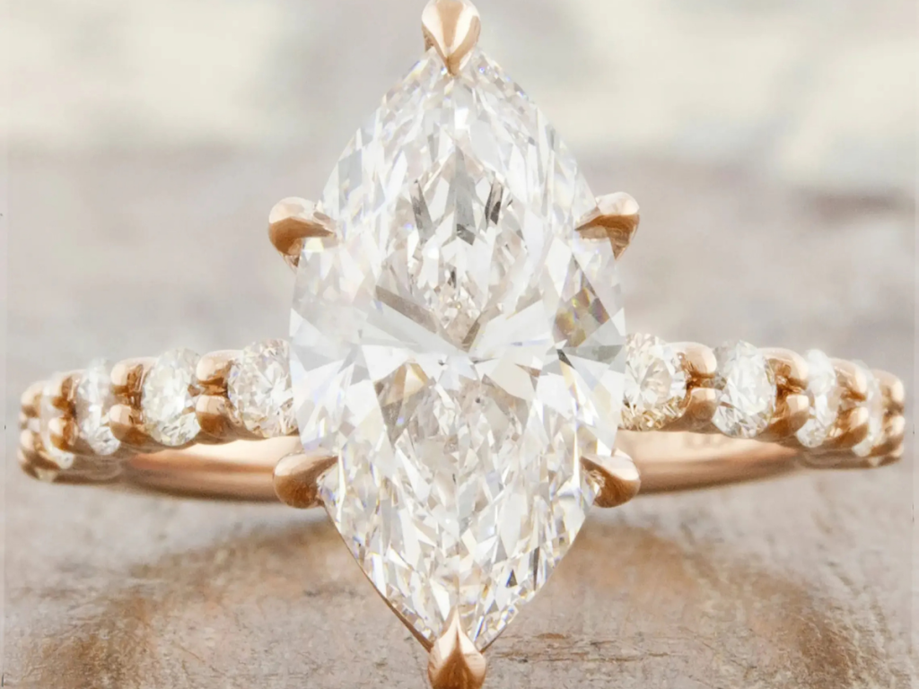 Marquise Diamond Engagement Ring