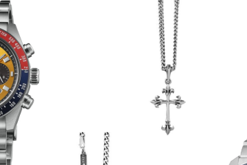 Men’s Seiko watches and silver necklaces