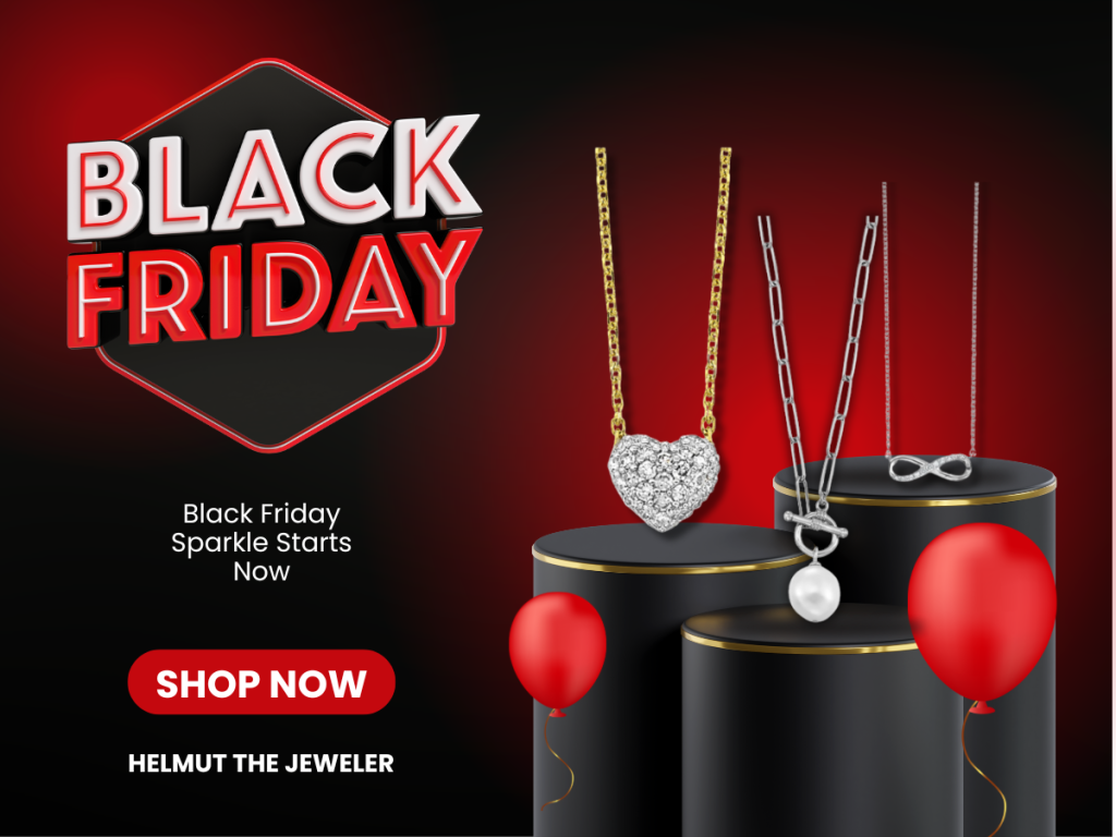Black Friday jewelry sale with necklaces