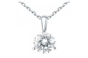 Diamond pendant necklace on chain