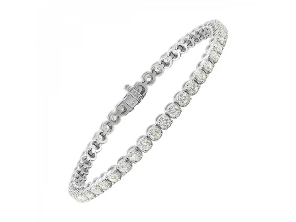Classic diamond tennis bracelet