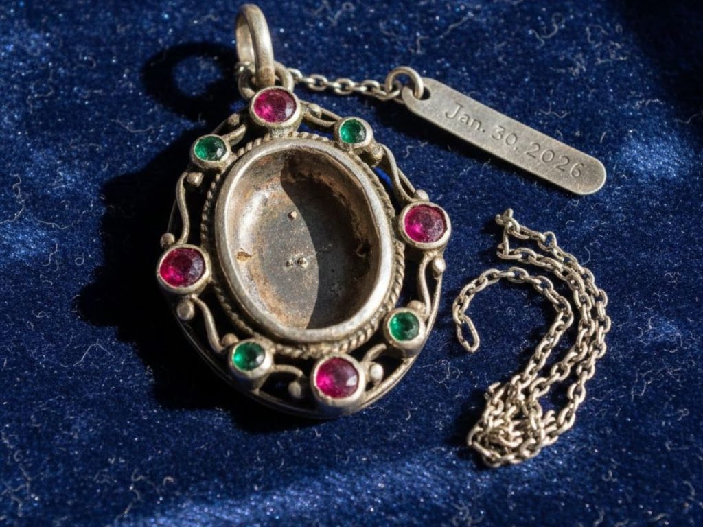 Antique pendant missing center stone