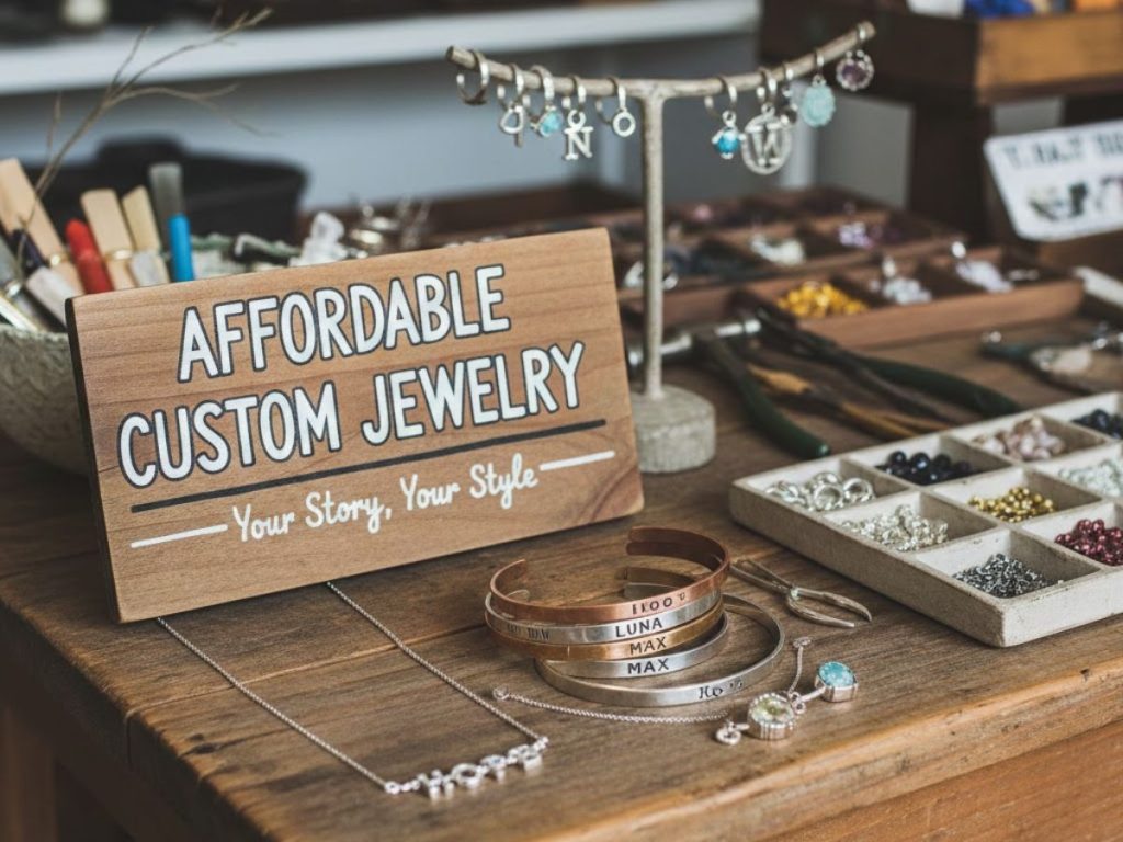 Handmade affordable custom jewelry display
