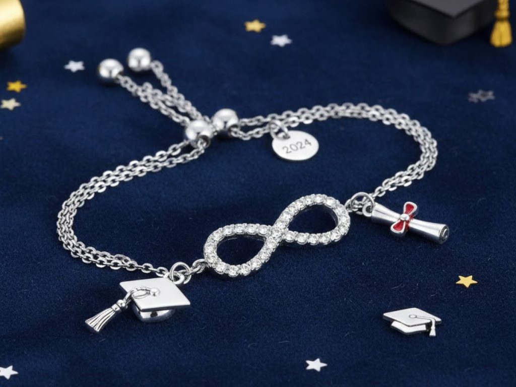 Blue dial watch with cap