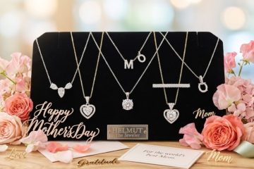diamond necklace Mother’s Day jewelry display gift