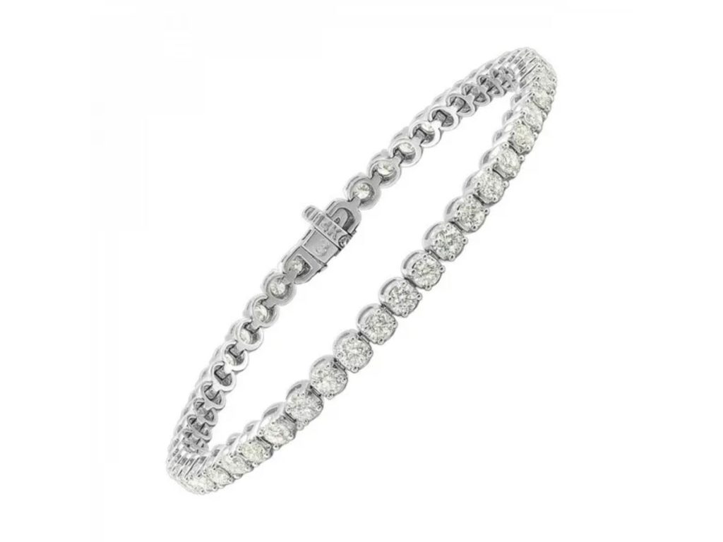 White gold diamond tennis bracelet