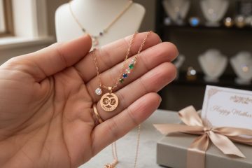 Personalized gold initial pendant necklace