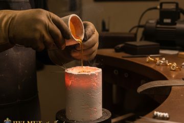 Gold casting process for custom jewelry creation