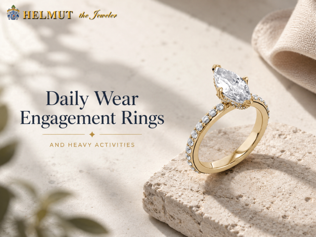 Daily wear engagement ring care and heavy activity tips