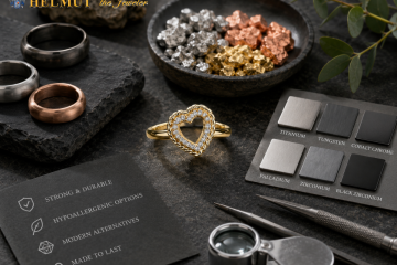 Alternative metal jewelry with durable ring materials