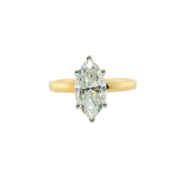 Perfect Love 2.05ct Marquise Lab Diamond Ring