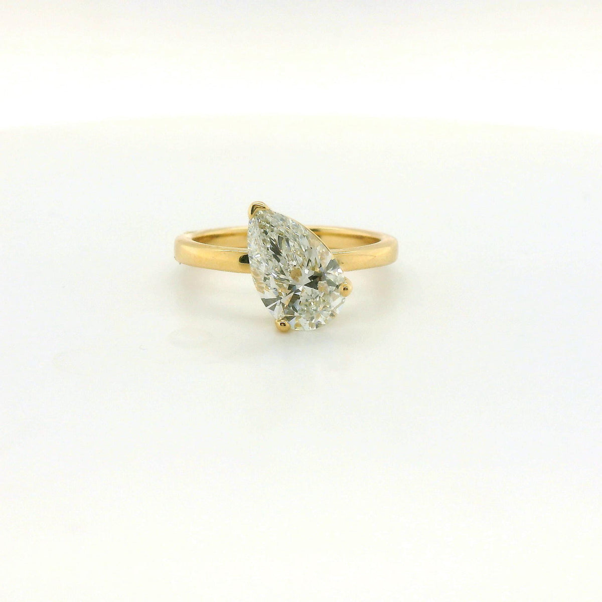 Perfect Love 2ct Pear Diamond Engagement Ring