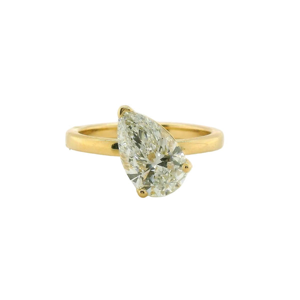 Perfect Love 2ct Pear Diamond Engagement Ring