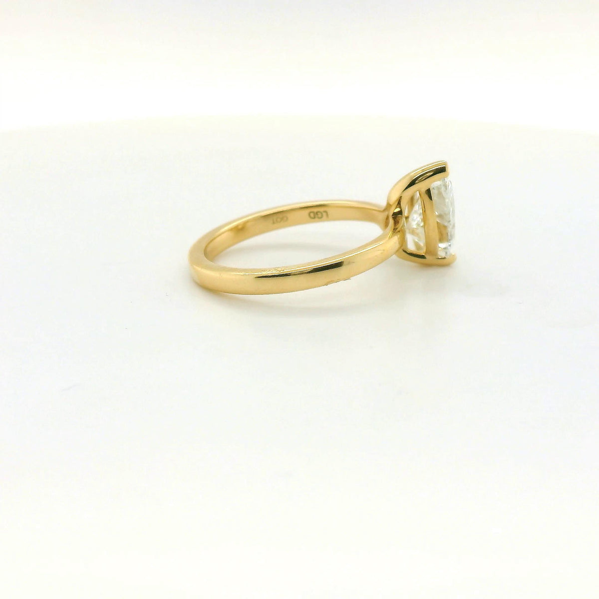 Perfect Love 2ct Pear Diamond Engagement Ring