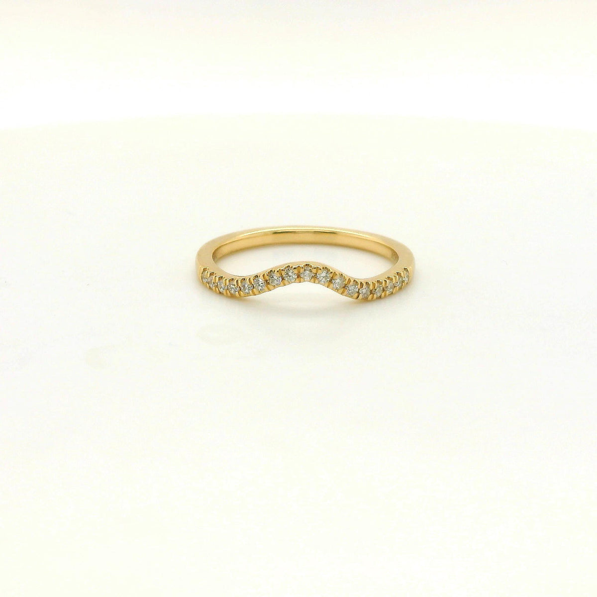 Perfect Love .08ct Contour Diamond Band