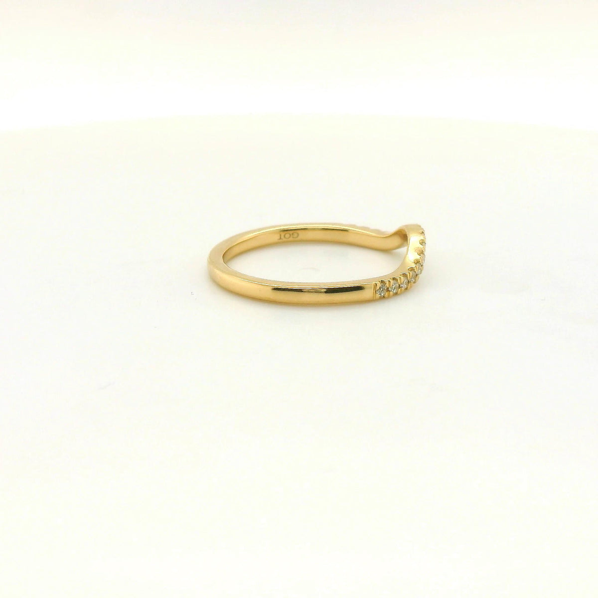 Perfect Love .08ct Contour Diamond Band