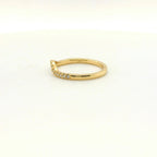 Perfect Love .08ct Contour Diamond Band
