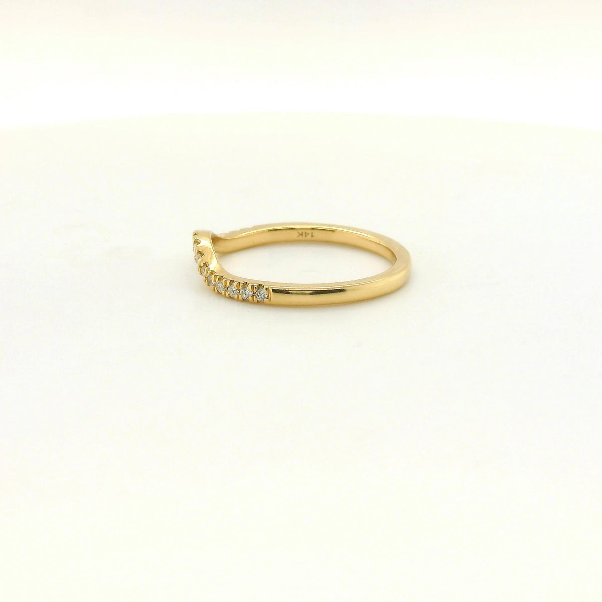 Perfect Love .08ct Contour Diamond Band