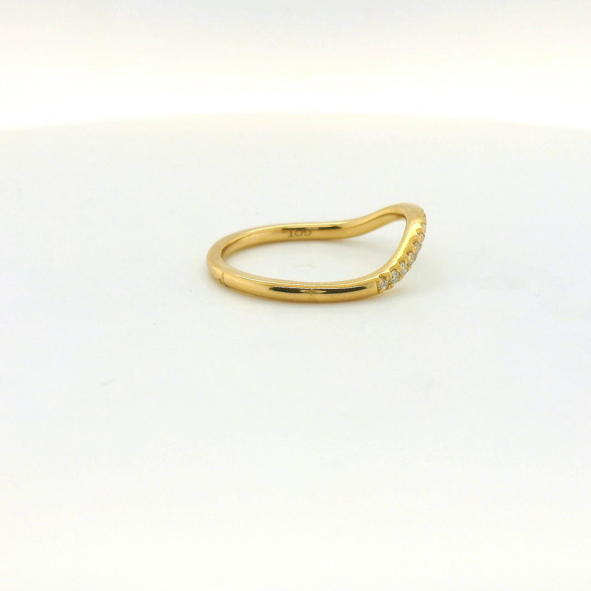 Perfect Love .13ct Lab Diamond Contour Band