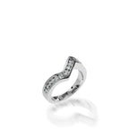 Intrigue Round Brilliant Diamond Wedding Band