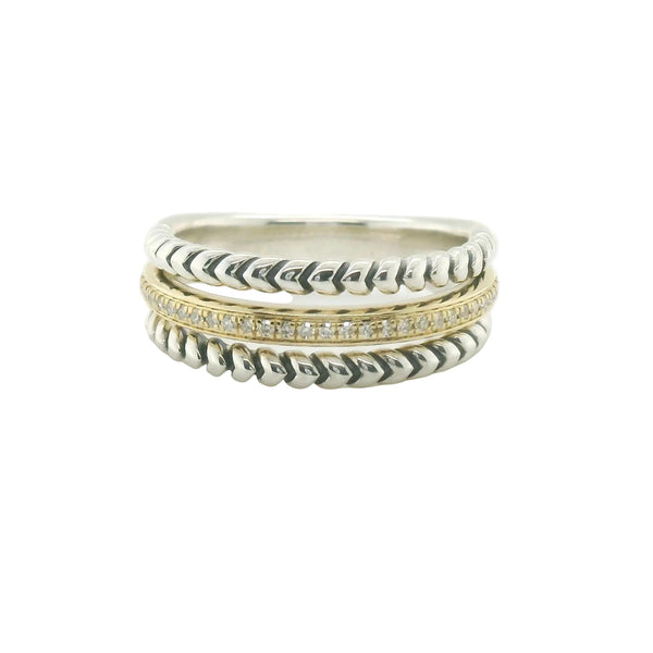 Perfect Love Two-Tone .10ct Diamond Ring