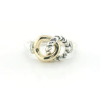 Perfect Love Interlocking Two-Tone Diamond Ring