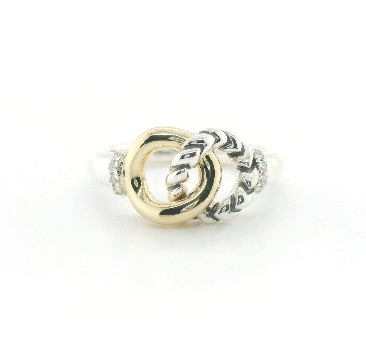 Perfect Love Interlocking Two-Tone Diamond Ring