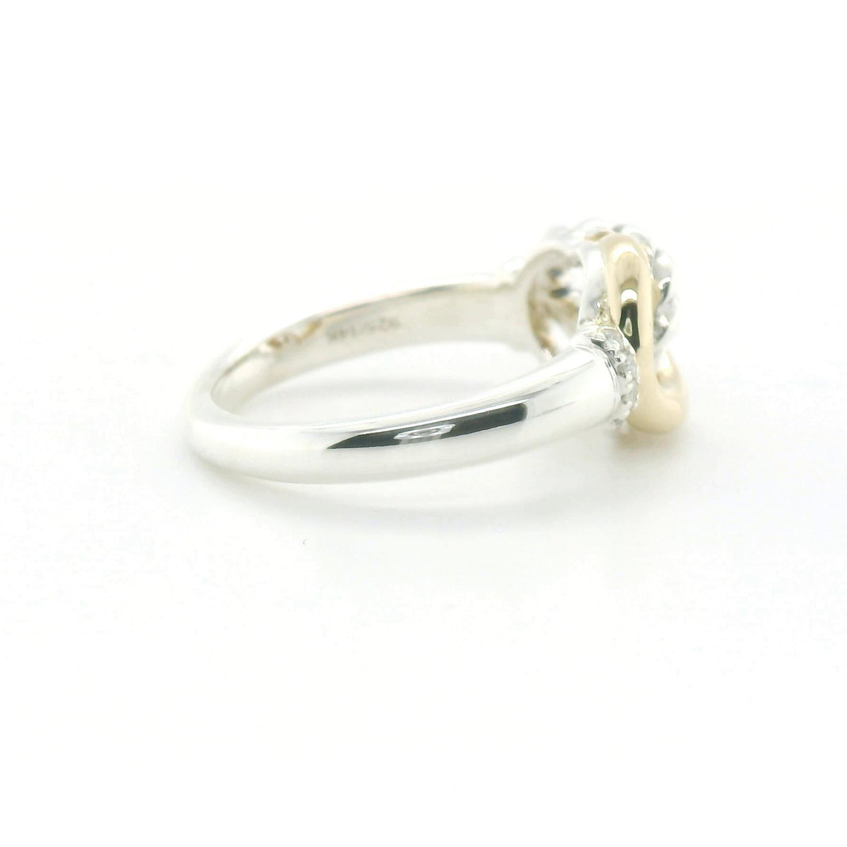 Perfect Love Interlocking Two-Tone Diamond Ring