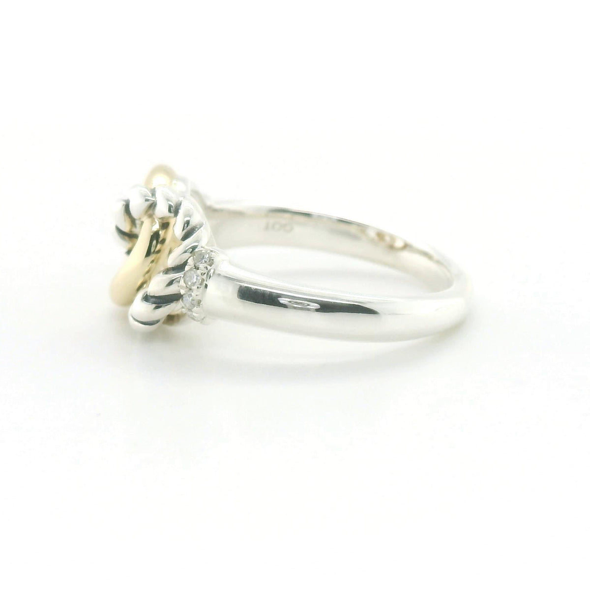 Perfect Love Interlocking Two-Tone Diamond Ring