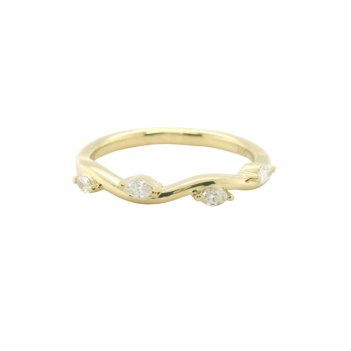 Perfect Love .14ct Marquise Diamond & Gold Ring