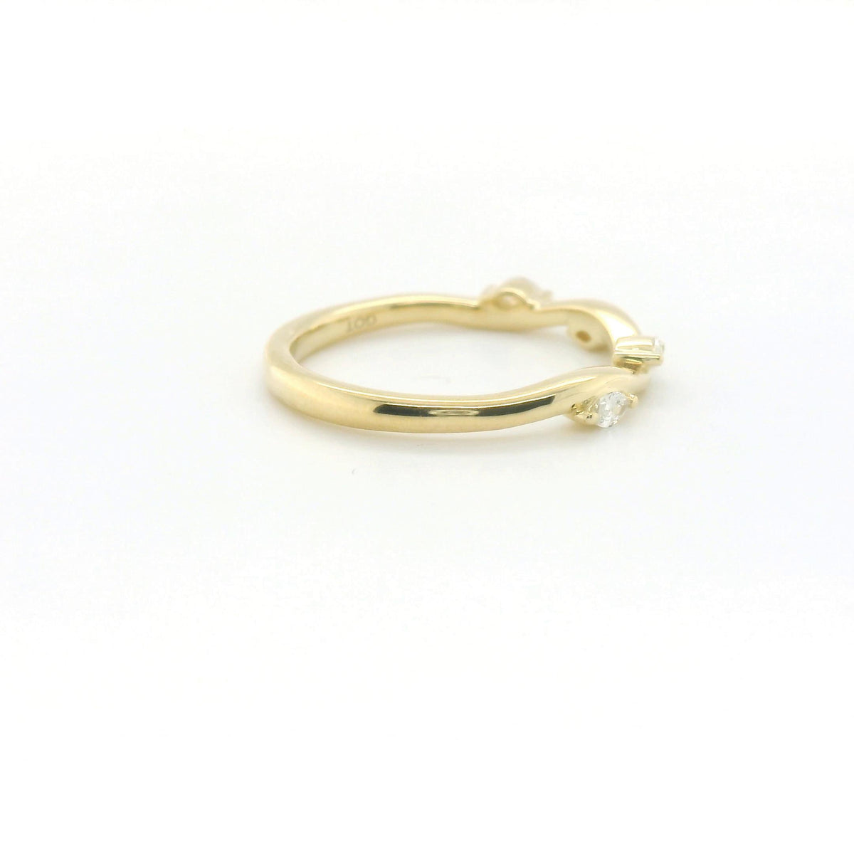 Perfect Love .14ct Marquise Diamond & Gold Ring