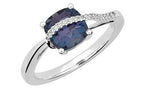 Chatham 1.60ct Lab Alexandrite & Diamond Ring