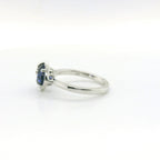 Chatham 2.75ct Cushion Lab Sapphire & Diamond Ring