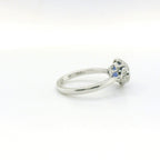 Chatham 2.75ct Cushion Lab Sapphire & Diamond Ring