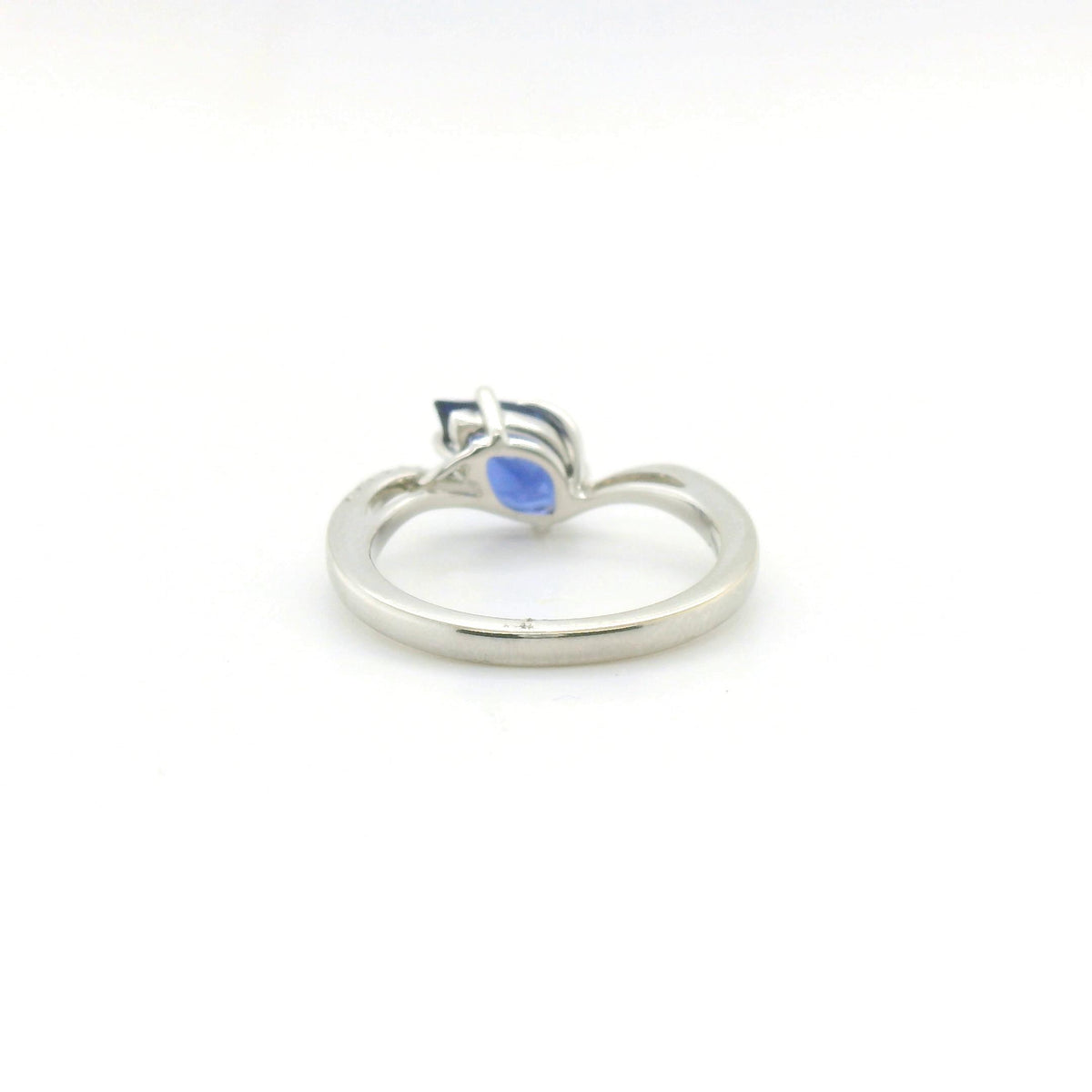 Chatham 1.65ct Flame Lab Sapphire & Diamond Ring