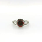 Chatham 2.55ct Lab Ruby and Diamond Ring