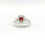 Chatham 2.55ct Lab Ruby and Diamond Ring