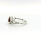 Chatham 2.55ct Lab Ruby and Diamond Ring