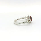 Chatham 2.55ct Lab Ruby and Diamond Ring