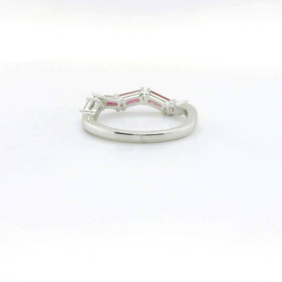 Chatham 0.51ct Lab Ruby & Diamond Ring