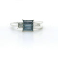 Chatham 0.88ct Lab Alexandrite & Diamond Ring