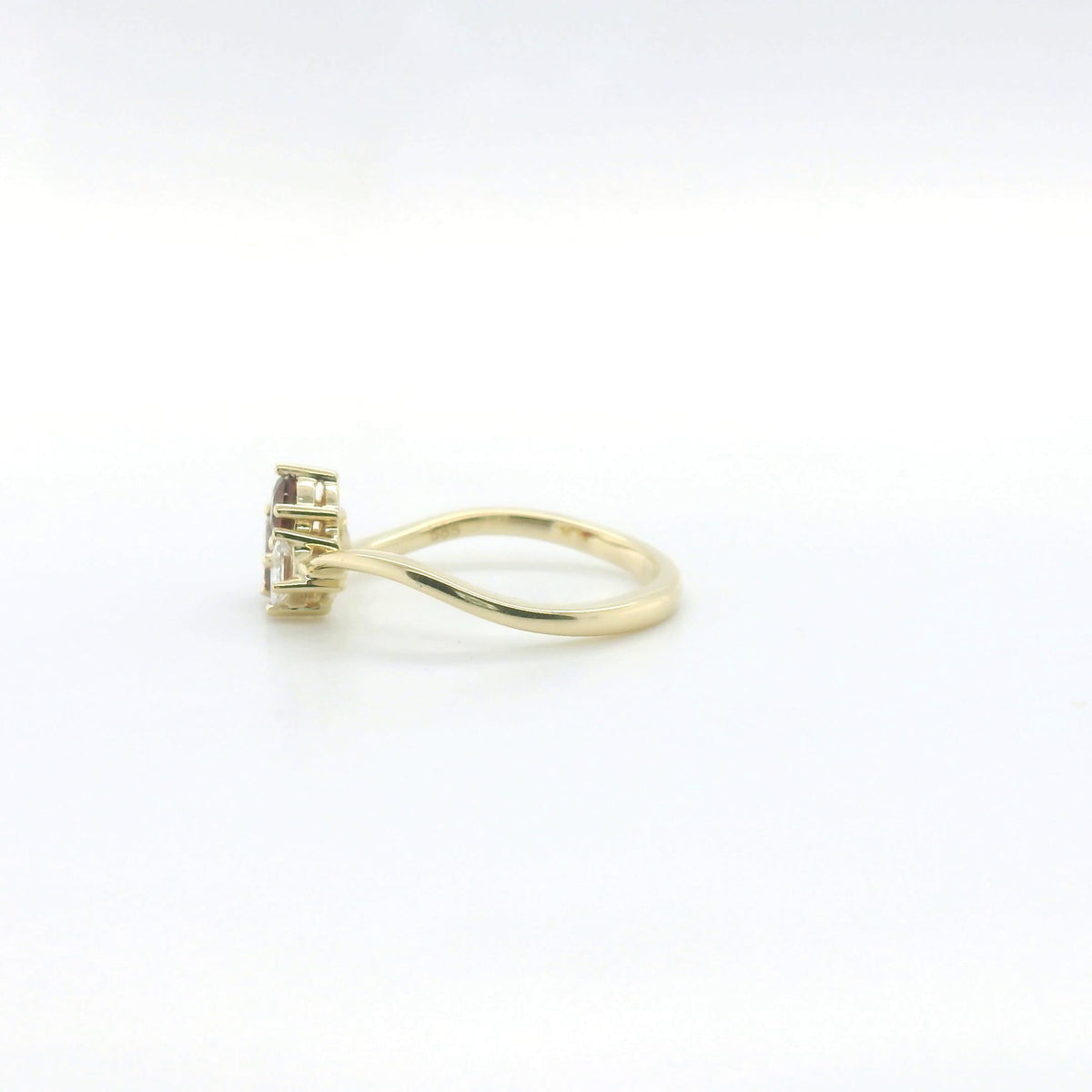 Chatham .58ct Lab Ruby & Diamond Ring