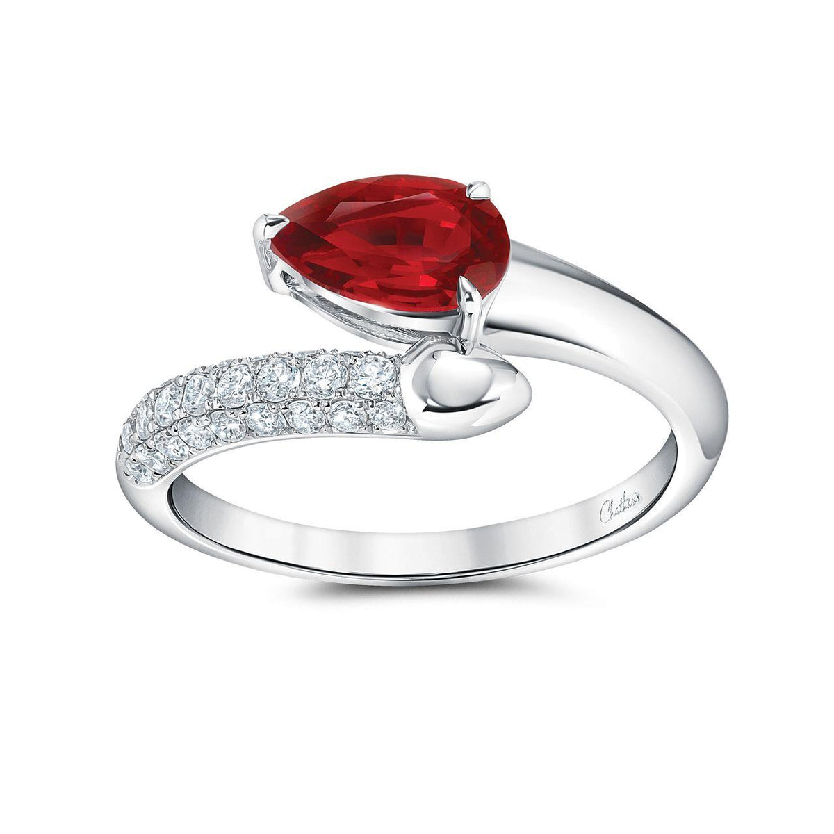 Chatham 1.17ct Ruby & Diamond Ring