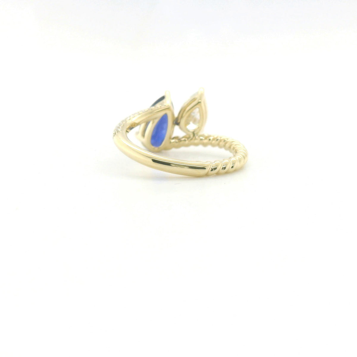 Chatham 1.70ct Lab Sapphire & Diamond Ring