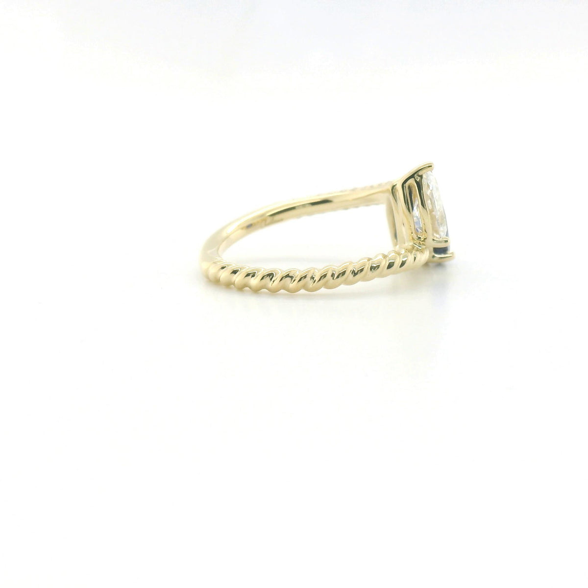 Chatham 1.70ct Lab Sapphire & Diamond Ring