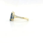 Chatham 1.70ct Lab Sapphire & Diamond Ring